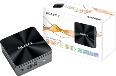 Zdjęcie produktu dla GIGABYTE GB-BRi7H-10710, Komputer mini typu barebone, BGA 1528, M.2, PCI Express, SATA, Przewodowa sieć LAN, Wi-Fi 5 (802.11ac)