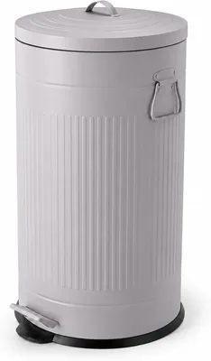 Image de Poubelle - 40 litres - Cuisine - Seau intérieur amovible - Gris
