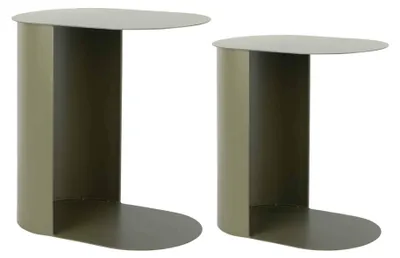 Produktbild von Leitmotiv - Beistelltisch Riqueza Oval - Grün - 30x45x48cm