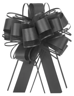 Productafbeelding van Organzastoffen met trekkoordjes - 8 stuks - Voor decoratie - Zwart - 20x27 cm