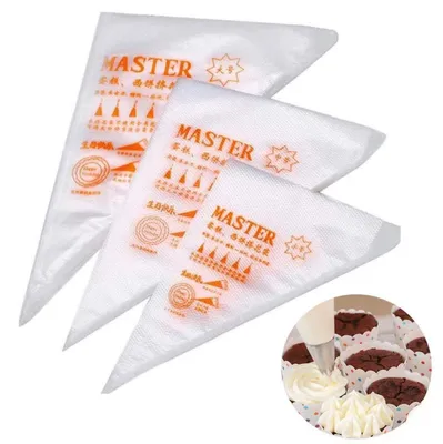 Produktbild von Einweg-Spritzbeutel 150 Stück 3 Größen Kunststoff für Kuchen & Gebäck