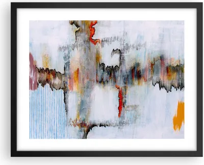 Produktbild von Gerahmtes Poster - Schwarzer Rahmen - Abstraktion modern - 50x40 cm - Wand Bild - Wanddeko - Wandbilder - Kunstposter - Wandposter - Bilderrahmen - Bilder - Kunstdruck - Wandbild - P2BAA50x40-3676