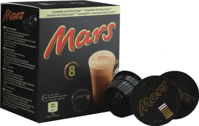 Productafbeelding van Mars Hot Chocolate capsules, 8 stuks à 17g, compatibel met Dolce Gusto, totaal gewicht: 136g