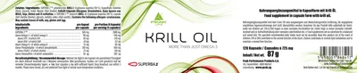 Produktbild von Krill-Öl- 120 Kapseln I Antarktisches Krillöl I Krill Öl I Softgelkapseln I SUPERBA 2 I Phospholipide I Cholin I Astaxanthin I Antioxidantien I hochkonzentriertes EPA und DHA I für normale Blutfette I Fettstoffwechsel (Cholesterin) I für normalen Blutdruck I normale Herzfunktion I Triglycerid - Form I TG - Form I hohe Bioverfügbarkeit