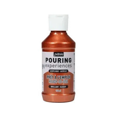 Produktbild von Glänzende Acrylfarbe für Pouring - Kupfer - 118 ml