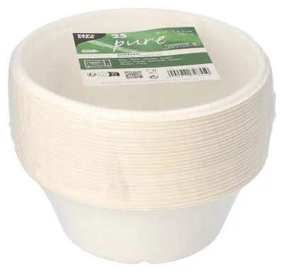 Produktbild von Schalen, Zuckerrohr "pure" 750 ml Ø 17 cm · 6,5 cm weiss