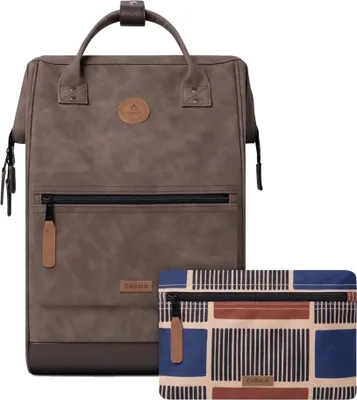 Produktbild von CABAIA Freizeitrucksack Rucksack mit Laptopfach Adventurer Vegan Nubuck Backpack 23L Papeete braun