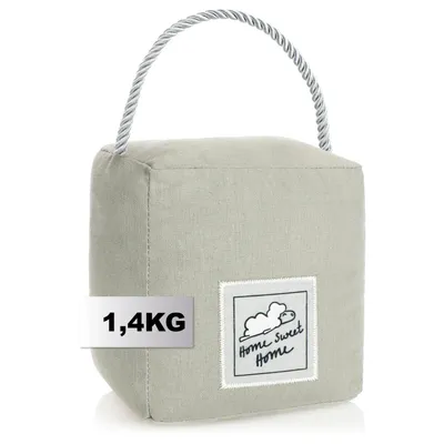 Obrázok produktu pre Zarážka dverí s rukoväťou, robustná, svetlosivá