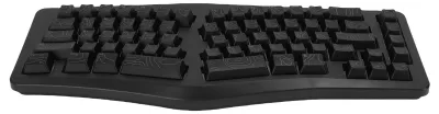 Image de Clavier de jeu à 69 touches, forme en V, ergonomique, rétroéclairage RGB, sensation mécanique, connexion USB filaire, pour ordinateur portable