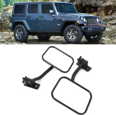 Immagine prodotto di Specchietto retrovisore quadrato per auto, ricambio per lato, montante A, accessorio, adatto per Jeep Wrangler 07-17