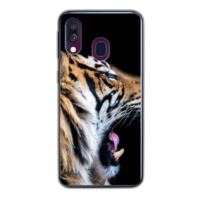 Produktbild von MuchoWow® Handyhülle Schutzhülle Hülle für Samsung Galaxy A40 Tiger - Tiere - Porträt Silikon Softcase Handy Hülle - Handy-Tasche