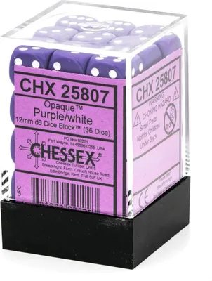 Obrázok produktu pre Kocky Opaque - Purple (36 ks)