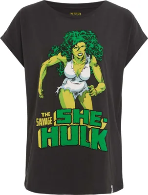 Produktbild von Recovered T-Shirt She Hulk im zeitlosen Design Black M