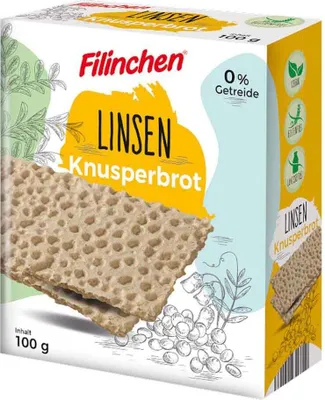 Produktbild von Filinchen Linsen Knusperbrot 100g