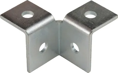 Produktbild von 2 Stück - Seitenwinkel 90 Grad 38/40 + 40/60 verzinkt : 90° Größe: 90°