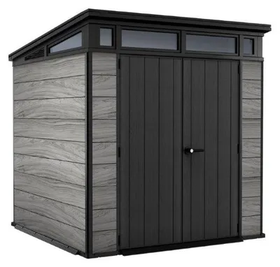 Obrázok produktu pre Záhradný domček Keter PENT Signature 7x7 Storm Grey, s podlahou