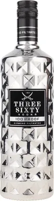 Produktbild von Three Sixty 100 Proof Vodka | 50 % vol | 0,7 l