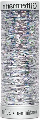 Productafbeelding van Holoshimmer Draad - Borduurgaren Metaallook - Machine Borduren - Holografisch Metaal Effect - 200 m - Veelkleurig