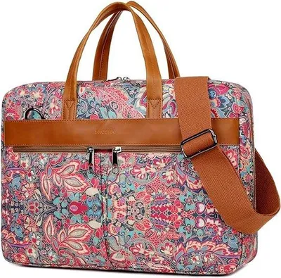Produktbild von Famanu Laptoptasche 15,6 Zoll mit Blumenmuster - Blumen