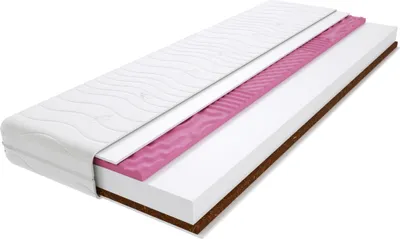 Produktbild von Schaumstoff Matratze 90x200 cm Doppelmatratze, H3 & H4 Komfortschaummatratze 13 cm Hoch Kokosfaser Profilierter Moletschaum mit Klimafaser, Hypoallergen, HR-Schaum, Wendematratze, Gesteppter & Abnehmbarer Bezug Trento Molet