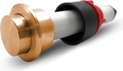Produktbild von FRANKE ET Ventil COPPER Druckknopf rund mit integriertem Clicker / Ersatzteil / Druckknopfventil
