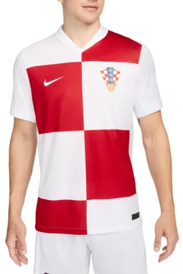 Produktbild von Nike Herren Kroatien Nationalmannschaft Fußball Heimtrikot Dri-Fit Weiß Größe L