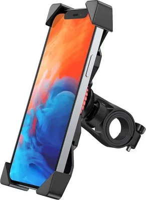 Zdjęcie produktu dla Uchwyt na smartfon do roweru, 10 cali, czarny