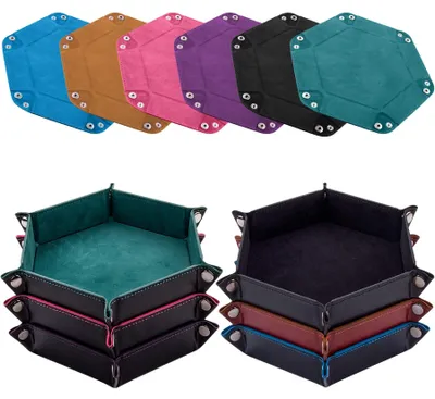 Image de Ensemble de 6 plateaux à dés pour jeux de société