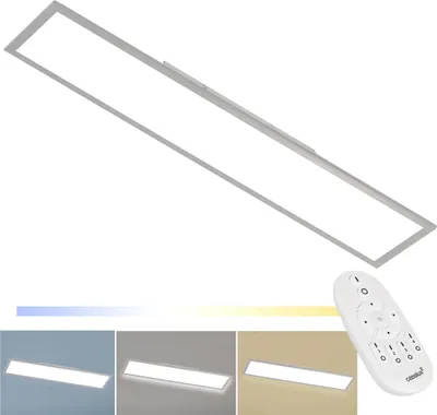 Produktbild von EGLO LED Deckenleuchte Bottazzo, Deckenlampe 100x25 cm, Panel ultraflach aus Aluminium, mit Fernbedienung dimmbar, Farbtemperaturwechsel