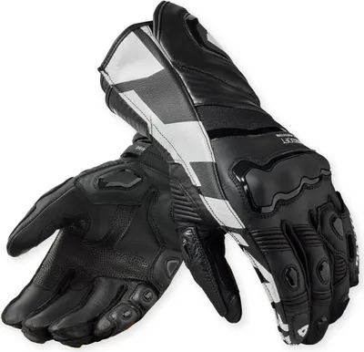 Image de Gants de moto Revit Jerez 4, noir/blanc, XL