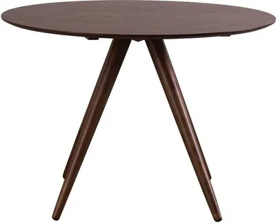Produktbild von Miliboo - Design-Esstisch rund Nussbaum D106 WALFORD