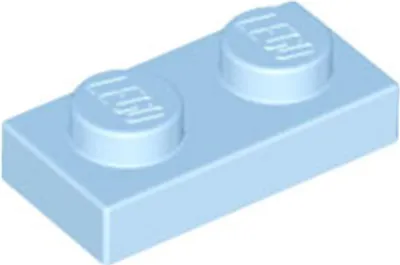 Obrázek produktu pro 1 kus LEGO, díl c. 3023 v zárive svetle modré