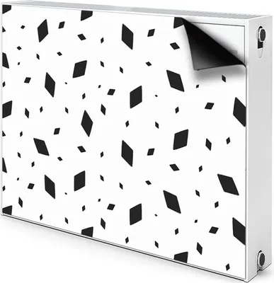 Produktbild von Magnet Radiator Magnet Mat Heizkörperverkleidung Heizkörper-Abdeckung Heizung 80x60 cm - Geometrische, Motive