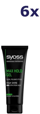 Produktbild von 6x Syoss Gel max hold 250ml