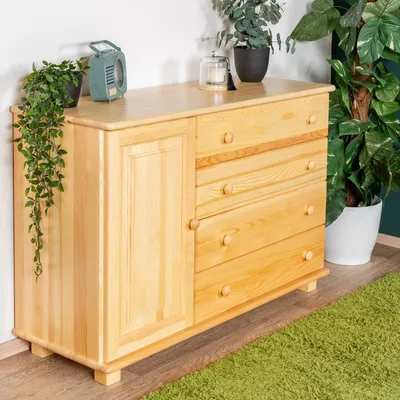 Produktbild von Kommode Massivholz 036 - 78 x 118 x 42 cm (H x B x T)