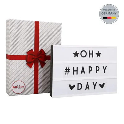 Produktbild von LED Schild - 1,2W, 100lm, batteriebetrieben, USB, 90 Buchstaben und Symbole