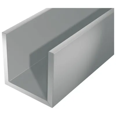 Obrázek produktu pro Alberts U-profil | Hliník, stříbrný elox | 2000 x 20 x 20 mm