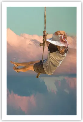 Produktbild von Poster - Poster ohne Rahmen - Schaukeln Seil Himmel - 61x91,5 cm - Wand Bild - Wanddeko - Wandbilder - Kunstposter - Wandposter - Bilder - Kunstdruck - Wanddekoration - Wandbild - P2XPA61x91-4259