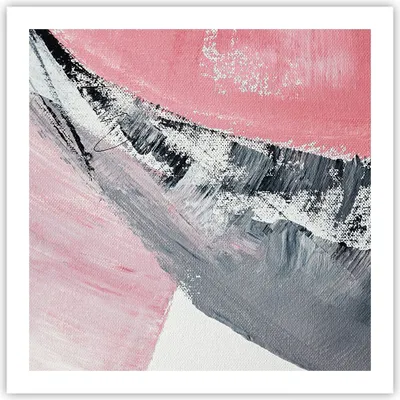 Produktbild von Poster - Poster ohne Rahmen - Rosa Grau Farbe - 60x60 cm - Wand Bild - Wanddeko - Wandbilder - Kunstposter - Wandposter - Bilder - Kunstdruck - Wanddekoration - Wandbild - P2XAC60x60-4982