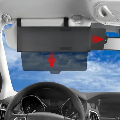 Produktbild von Sonnenblendenverlängerung fürs Auto - blendfreie Auto-Sonnenblende - UV-Schutz - Sonnenschutz Sonnenblende - Passend für die meisten Autos