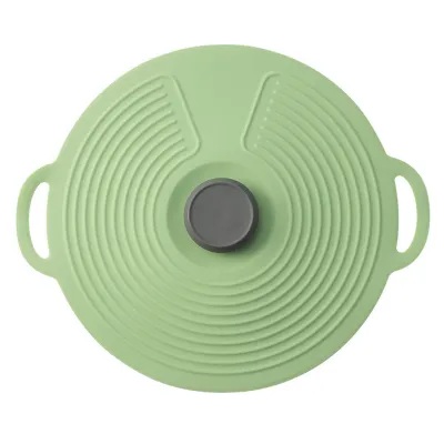 Produktbild von Topfdeckel aus Silikon, staubdicht, ölbeständig, starke Adsorption, frisch haltend, rutschfeste Textur, lebensmittelechter Verschlussdeckel, Küchenbedarf