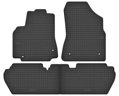 Produktbild von Gummi-Fußmatten für Citroen Berlingo II 2008-2018 (Kombi) – 4-tlg, Schwarz, passgenau – Wielganizator SolidTread