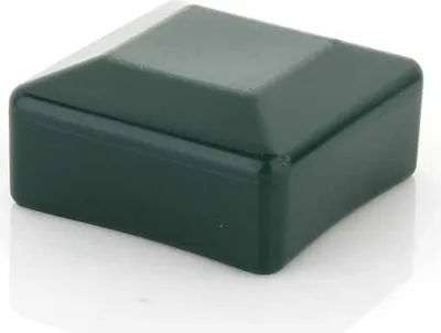 Produktbild von LogistSystem - 10x Zaunpfahlkappe 18x18 mm - Zaunkappen - Grün - Pfostenkappe Pyramide Quadratisch - Zaunpfostenkappen - Zaunabdeckung - Pfahl Deckel - Rohrkappen aus Kunststoff