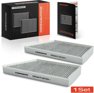 Productafbeelding van Frankberg 2x interieurfilter actieve kool voor Peugeot