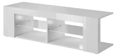 Zdjęcie produktu dla Szafka RTV Cama TEXAS 50/134/40 biała/biały połysk