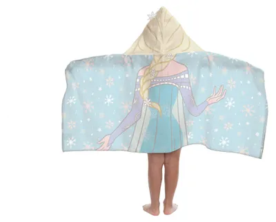 Produktbild von Jay Franco Disney Frozen ELSA – Kapuzen-Cape-Badetuch 56 × 130 cm Für Kinder, Su