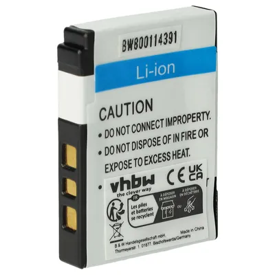 Produktbild von vhbw Akku kompatibel mit Kodak EasyShare V530, V603 Kamera (460 mAh, 3,6 V, Li-Ion)