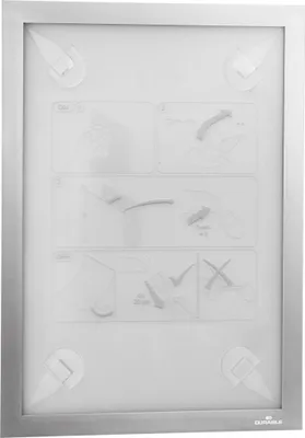 Zdjęcie produktu dla DURABLE Ramka informacyjna DURAFRAME® WALLPAPER A4, Srebrny, 484323