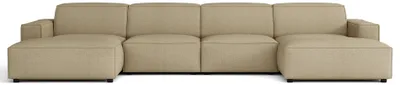 Produktbild von Selsey Sellmo - Wohnlandschaft , Chenille Dunkelbeige, 368 cm