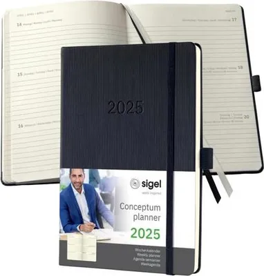 Immagine prodotto di SIGEL C2512 SIGEL Buchkalender Conceptum 2025 schwarz